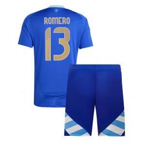 Fotbalové Dres Argentina Cristian Romero #13 Dětské Venkovní Oblečení Copa America 2024 Krátký Rukáv (+ trenýrky)